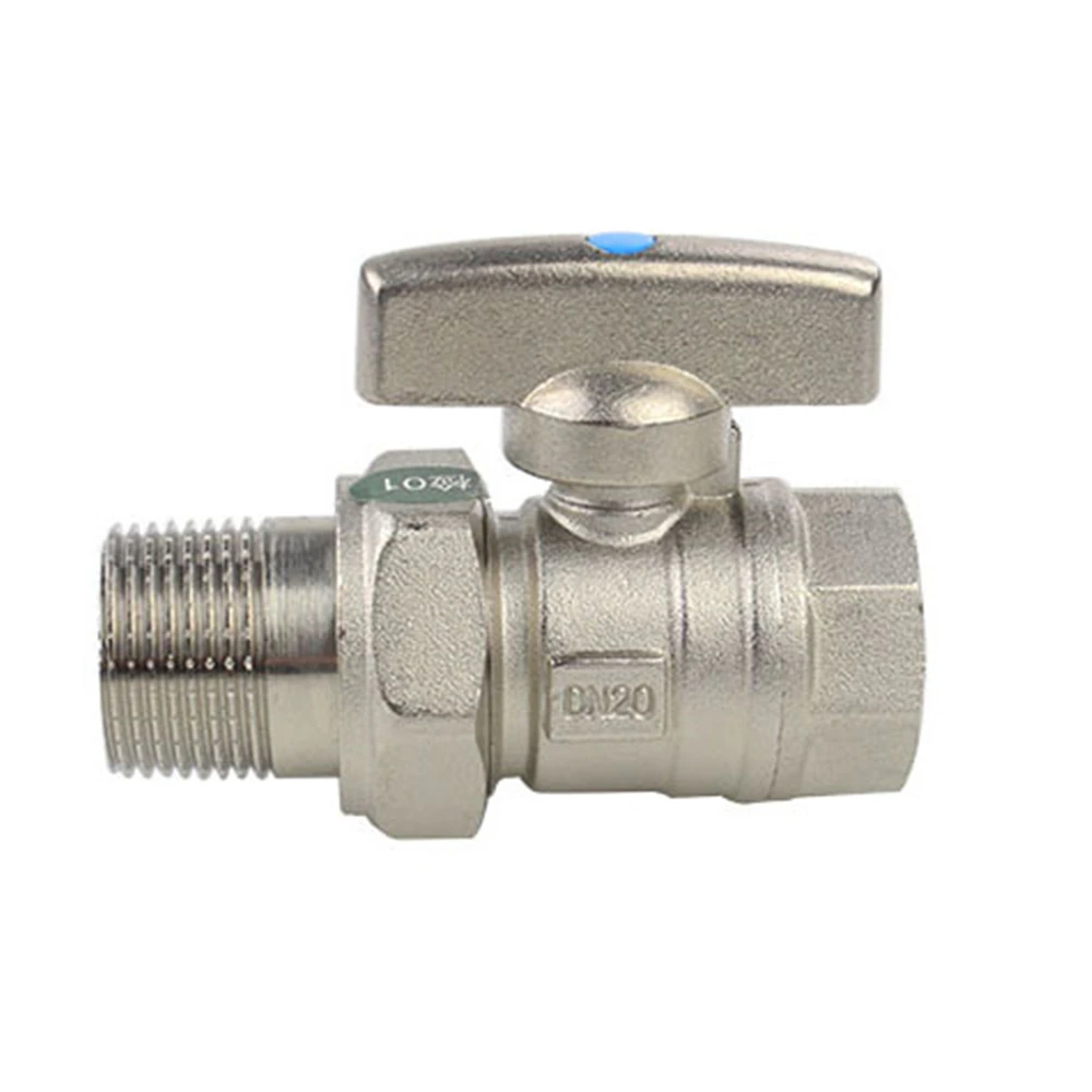 Full Copper 6 Points Thickened Inner And Outer Wire Thread Fully Open Copper Ball Core Large Flow Ball Valve