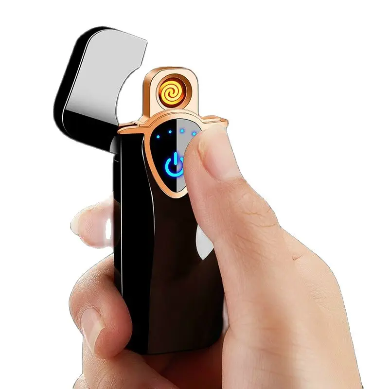 Сенсорная Индукционная зажигалка с зарядкой от USB Электронная двухсторонняя
