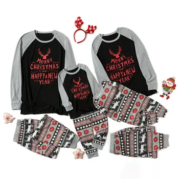 

2-8T Christmas Pajamas Set Family Look matching Outfits Xmas Party Club Home wear Pj Set Daddy mommy and me clothes Sleepwear