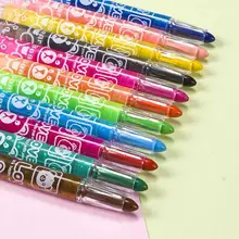 12/18/24 Цвета водорастворимый шелковистые масляная пастель поворотный карандаш для маленьких детей с изображением Граффити ручки товары для рукоделия