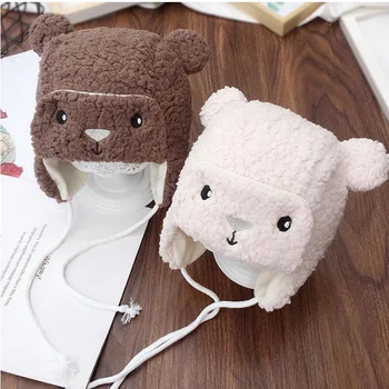 

Lovely Newborn baby boy girl Hat Vintage Lamb Bonnet Photography Hat Hand Animal Bonnet Infant Wool Cap Props