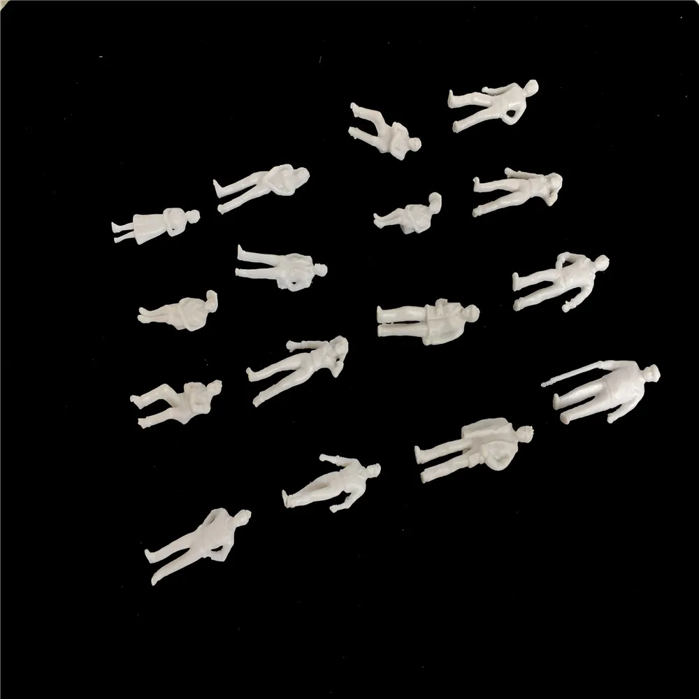 100pcs 142 Architecture Model Maker Miniature White Figures