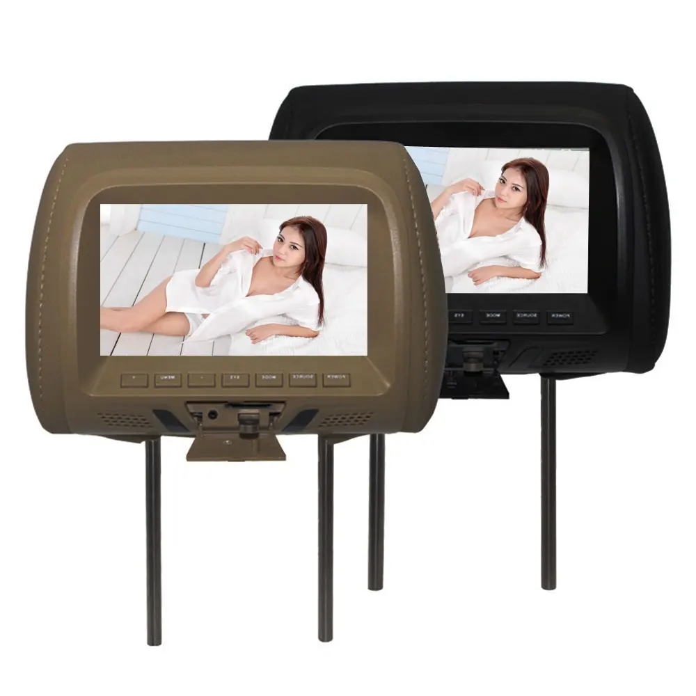 

Universal 7 inch TFT LED screen Car MP5 player Headrest monitor Support AV/USB/SD input/FM/Speaker/Car camera