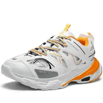 

Trendy Women Sneakers Thick Sole Ladies Platform Shoes Web Celebrity Chunky Dad Sneakers Chaussures Femme Buty Damskie