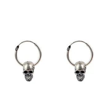 

Men's women's universal retro punk birthday gift party jewelry creative skull head earrings wild earrings earrings wholesale