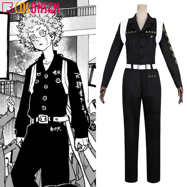 Anime Tokyo Revengers Ken Ryuguji Cosplay Costume Draken Black Uniform Cosplayonsen Made Game Costumes Aliexpress