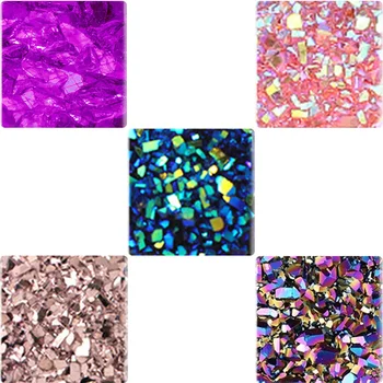 

JOINBEAUTY New Beautiful Druzy Square Pattern 12mm/25mm Handmade Square Shape Glass Cabochon Dome Jewelry Findings Making DR62