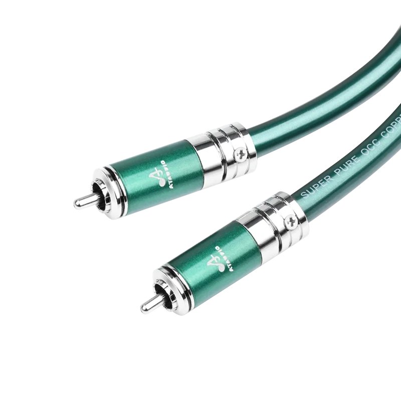 Cabo Coaxial de Alta Fidelidade Occ Cabo de Dupla Camada de Proteção Anti-ruído Spdif Subwoofer Rca Cabo de Áudio Coaxial - Image 5