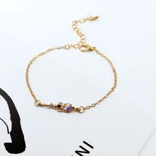 Sansummer индивидуальный ключ Стразы дикая девушка подарок Шарм изысканные вечерние модные 17 см браслет для женщин ювелирные изделия