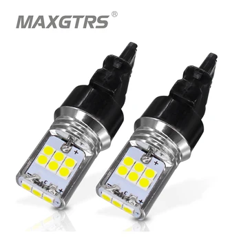 

2x T25 3056 3156 P27W Car Tail Led Light SMD 3030 Chip Auto Brake Reverse Lamp Turn Signal Rear Parking Bulbs DRL Strobe Flash