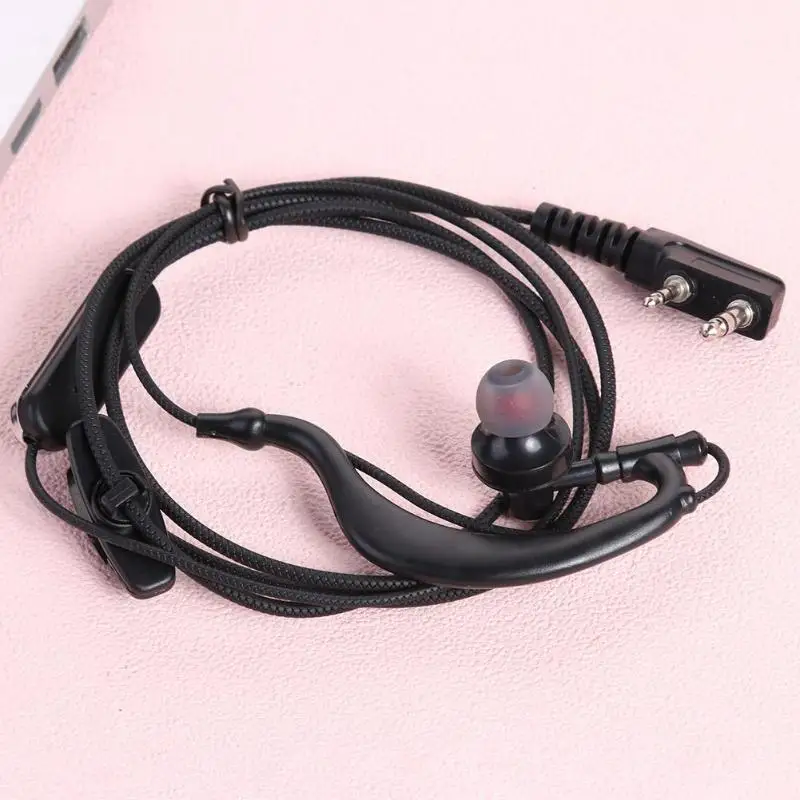 G Форма 2pin K Тип наушники с PTT Микрофон для рации Baofeng Kenwood радио для Yaesu/Vertex Стандартный радио
