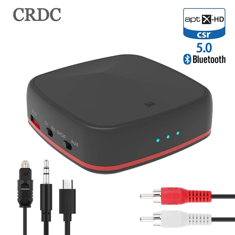 Bluetooth 5,0 аудио передатчик RCA приемник CSR8675/8670 AptX LL HD 3,5 мм разъем Aux SPDIF беспроводной адаптер для ТВ автомобильный динамик