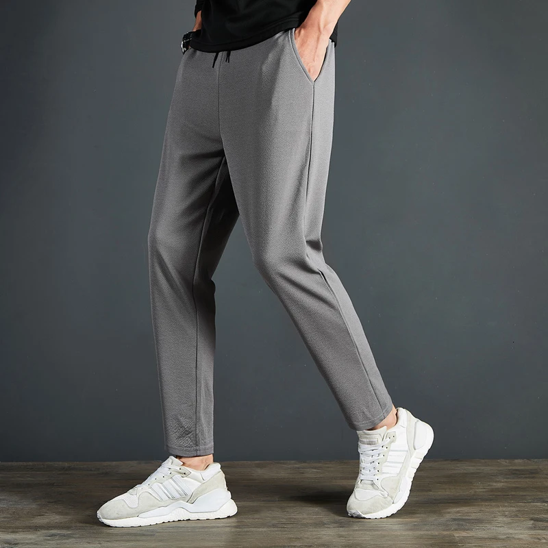 Winter Plus Velvet Thick Sweatpants Men s Warm Fashion Solid Color Casual Joggers Pants Streetwear Slim 3