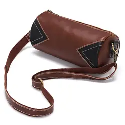 2019 брендовая винтажная корзина дорожная сумка коричневая маленькая искусственная кожа Crazy Horse сумка на плечо мужская деловая сумка через