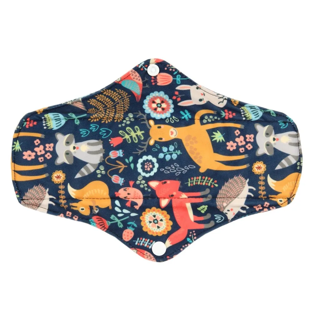 Sanitary Pads 1 LONG Panty Liner Reusable Washable CHARCOAL Bamboo Mama Cloth Pad Menstrual Maternity Pad 10in/25cm