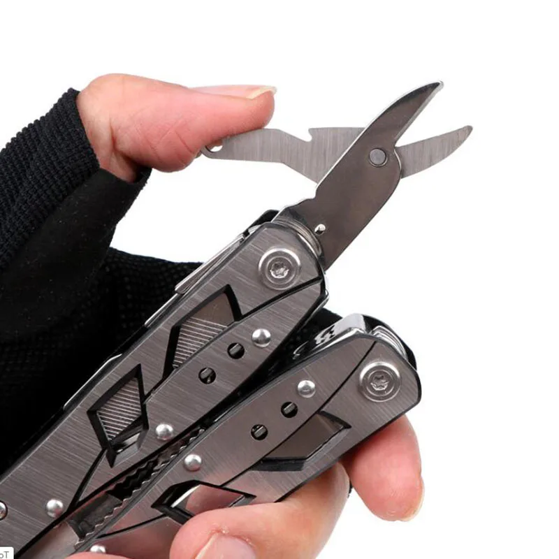 Открытый EDC из нержавеющей стали складной многофункциональный плоскогубцы с ножницами комбинированный инструмент