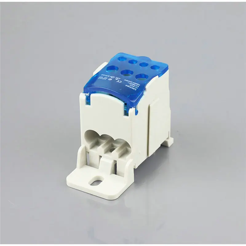 UKK80A Din Rail 1 in N Out Terminal Block Distribution Box Universal Power Junction Box Electric Wire Connector
