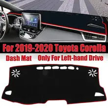 Для Toyota Corolla Красный Внутренний приборной панели коврик для приборной панели Солнцезащитная накладка