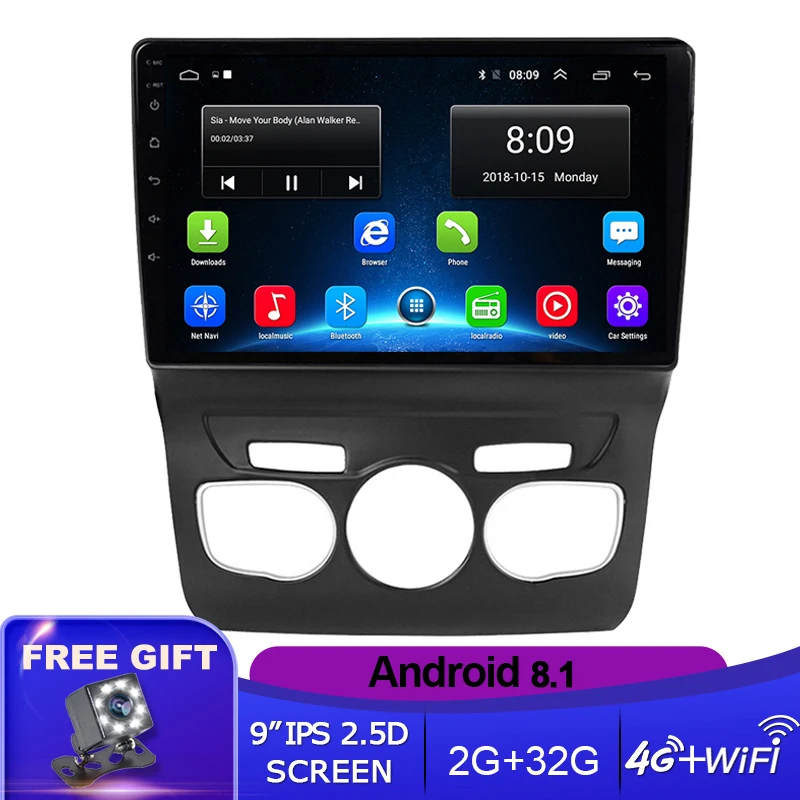 2.5D 9 ''IPS автомобильное радио Android 8 1 авто стерео Мультимедиа для Ford S Max 2007 2008 GPS