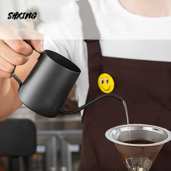 

Hanging Ear Pot Coffee Hand Pot Household Stainless Steel 304 Very Thin Mouth Pot Mini Long Mouth Drip Pot Coffee Utensils