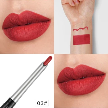 17Colors Portable Natural Long lasting Waterproof Moisturizing Pencil Lipstick Pen Lip Liner Long Lasting Matte