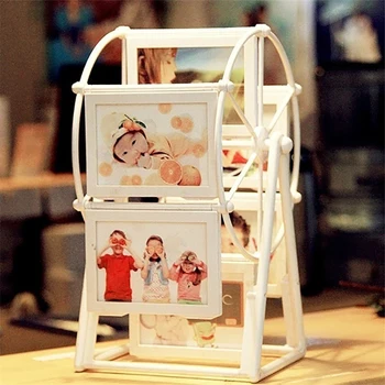 

2020 New Nostalgic Elegant Style Triangular Design Photo Frame Ferris Wheel Home Decor Gift Photo Frame Put 5 inch photos 12