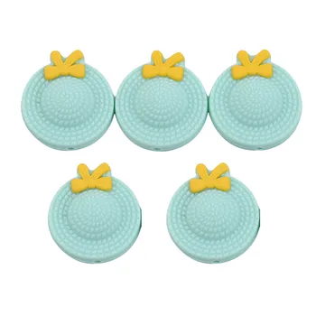 

5PCS/Set Mini Hat Shape Silicone Beads Baby Teether BPA Free DIY Necklace Pacifier Chain Baby Teething Care Infant