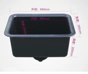 Vidric 440/550พิเศษถังน้ำสำหรับห้องปฏิบัติการถังน้ำพลาสติก PP ห้องปฏิบัติการอ่างล้างหน้าห้องปฏิบัติการอ่างล้างหน้า 1