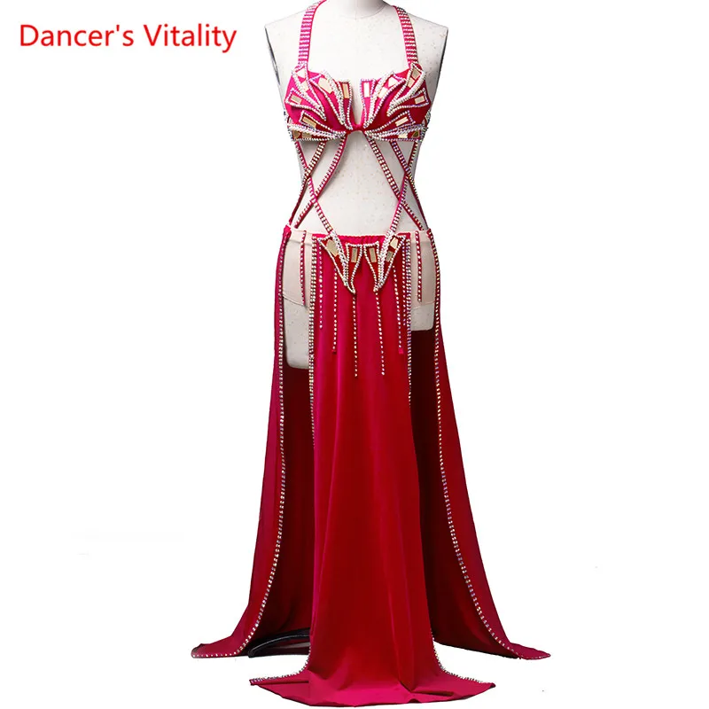 Костюм для танца живота костюм женский взрослый сексуальный тонкий платье с кисточками высокого класса на заказ летний танец роскошный комплект