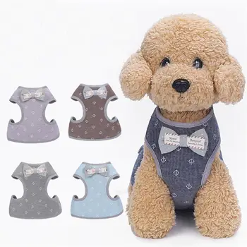 

Dog Harness and Leash Set Pet Printed Harnesses Vest Puppy Collar Chest Back Strap Adjustable Dogs Cat Walking Traction Rope