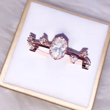 

Chic Cute Lady Rose Gold Slim Twig Commemorative Exquisite Ring Small Fresh Simple Lady Hand Jewelry Fashion Luxury Jewelry