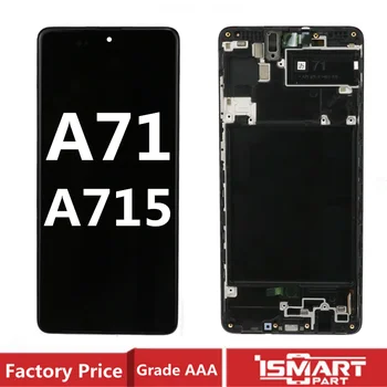 

AMOLED LCD For Samsung A71 A715 A715F A715FD Display Screen Touch Digitizer Assembly Replacement