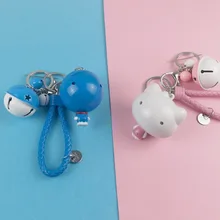 Милый мультфильм Джингл кошки синий толстый KT кот Многофункциональный динамический Регулируемый рулетка брелок автомобиль пакет подарок кулон