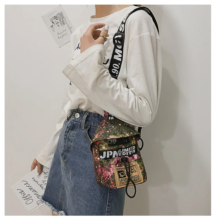 INS Super Fire Грудь пакет студентов Harajuku-хип-хоп сумка honey Disco сумка женская в Корейском стиле хип-хоп сумка через плечо