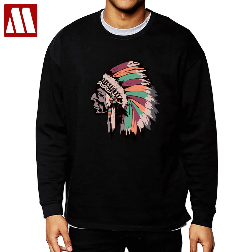 

Fashion Casual Sweatshirt Tracksuit Men Fashion Hip Hop Hoodies Pullover Sweat Shirt Indians Printed Print Men Women Cotton Tops