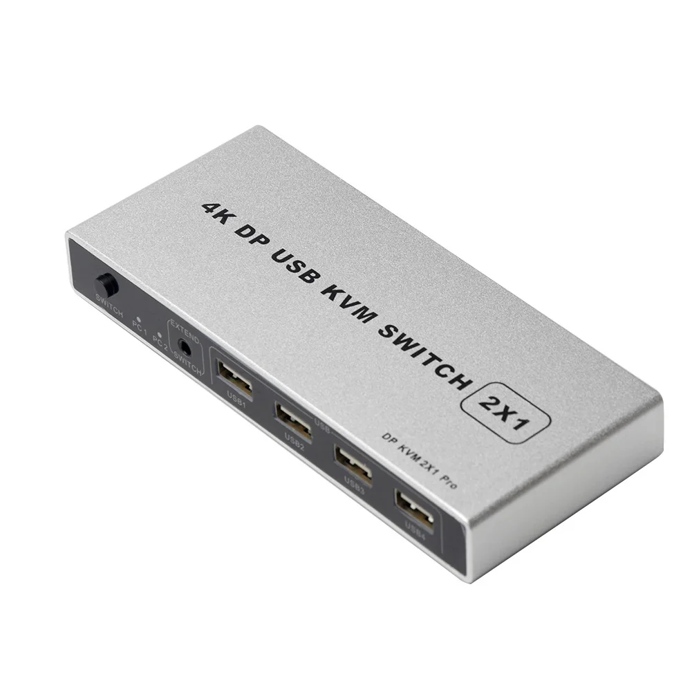 1 выход двойной порт VGA компьютер USB контроллер 4K 60 Гц дисплея подключи и работай KVM