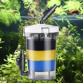 

HW-602/603 Aquarium Canister Filter Fish Tank Front Filter Pump Mute Filter Accessories Aquarium Filter For Fresh Water