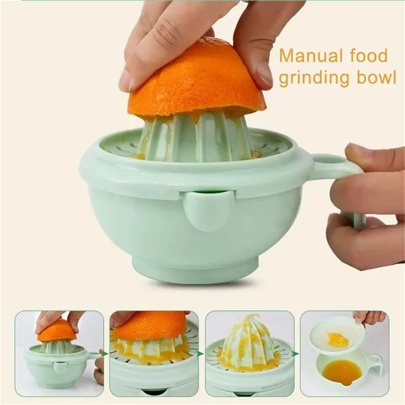 

9 sets of baby food supplement grinder manual food grinding bowl baby puree cooking machine complementary tool kit multi-funct