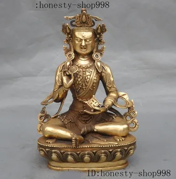 

christmas 12"Tibet buddhism brass Joss Exorcism Guru Rinpoche Padmasambhava buddha statue halloween