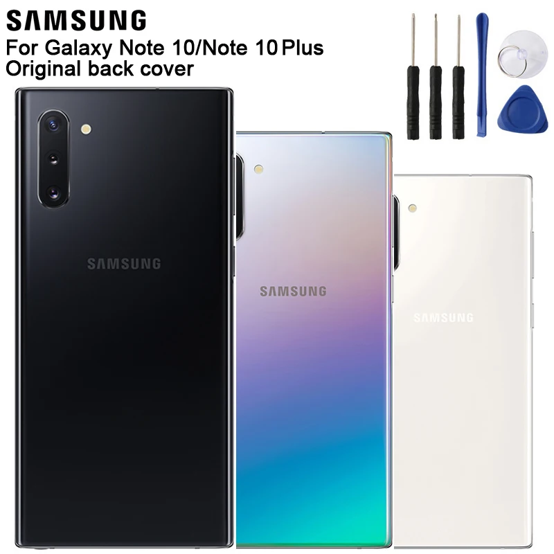 Samsung телефон задняя крышка батареи для samsung Galaxy Note 10 Note10+ Note10 Plus Note X стеклянная задняя крышка корпуса