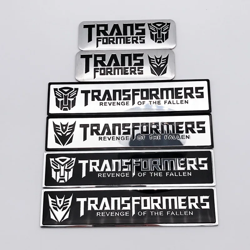 Трансформеры наклейки на бампер/клейкая бумага Autobot логотип вставка из алюминия Autobots Decepticons напрямую от производителя продажи