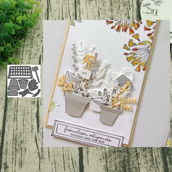 

Metal cutting dies Potted plant cut die mold decoration Scrapbooking paper craft mould punch stencils