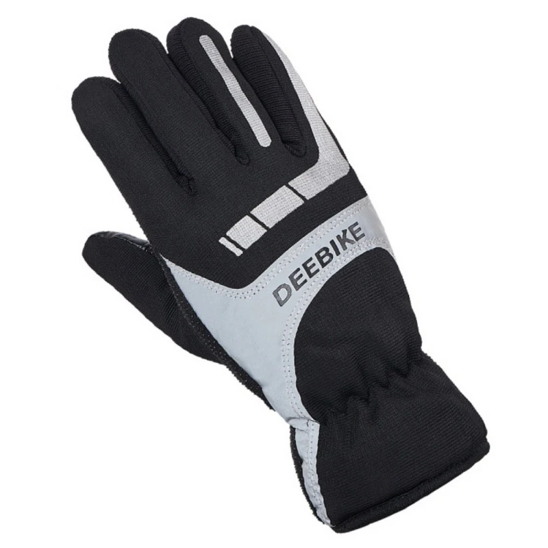 Мужские и женские зимние перчатки теплые ветрозащитные лыжные перчатки с сенсорным экраном флисовые перчатки для сноуборда противоскользящие Мотоциклетные Перчатки - Цвет: Black A