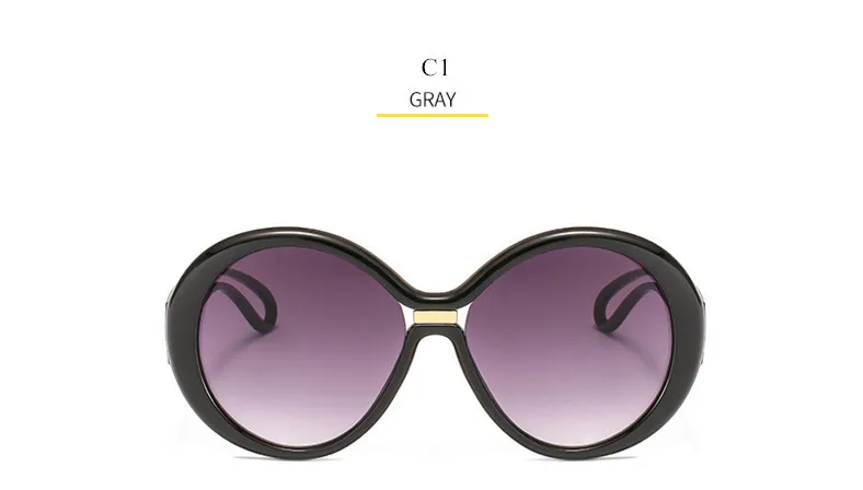 Imwte роскошные солнцезащитные очки для женщин и мужчин Классические градиентные брендовые солнцезащитные очки с большой оправой Женские винтажные Круглые Солнцезащитные очки UV400