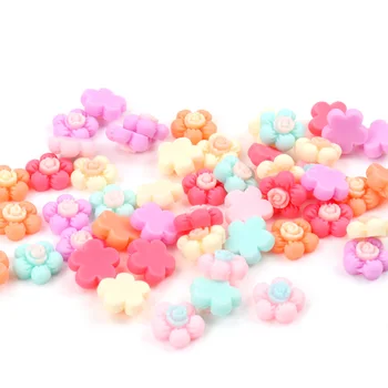 

Lovely Sunflower Resin Phone Party Headwear Decoration Scrapbook Craft DIY Accessories Hydrangea Flatback Cabochons 11mm 50pcs