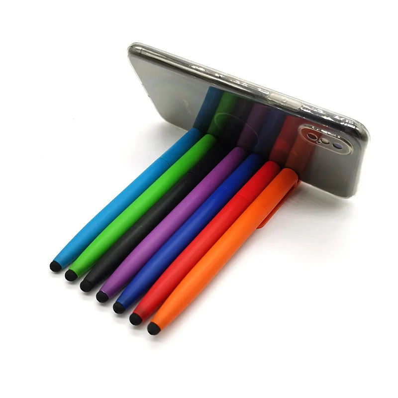 Multi-functional Mobile Phone Bracket Ballpoint Pen Touch Screen Wipe Screen Ballpoint Pen Advertisement Gift Pen Can Be Printed