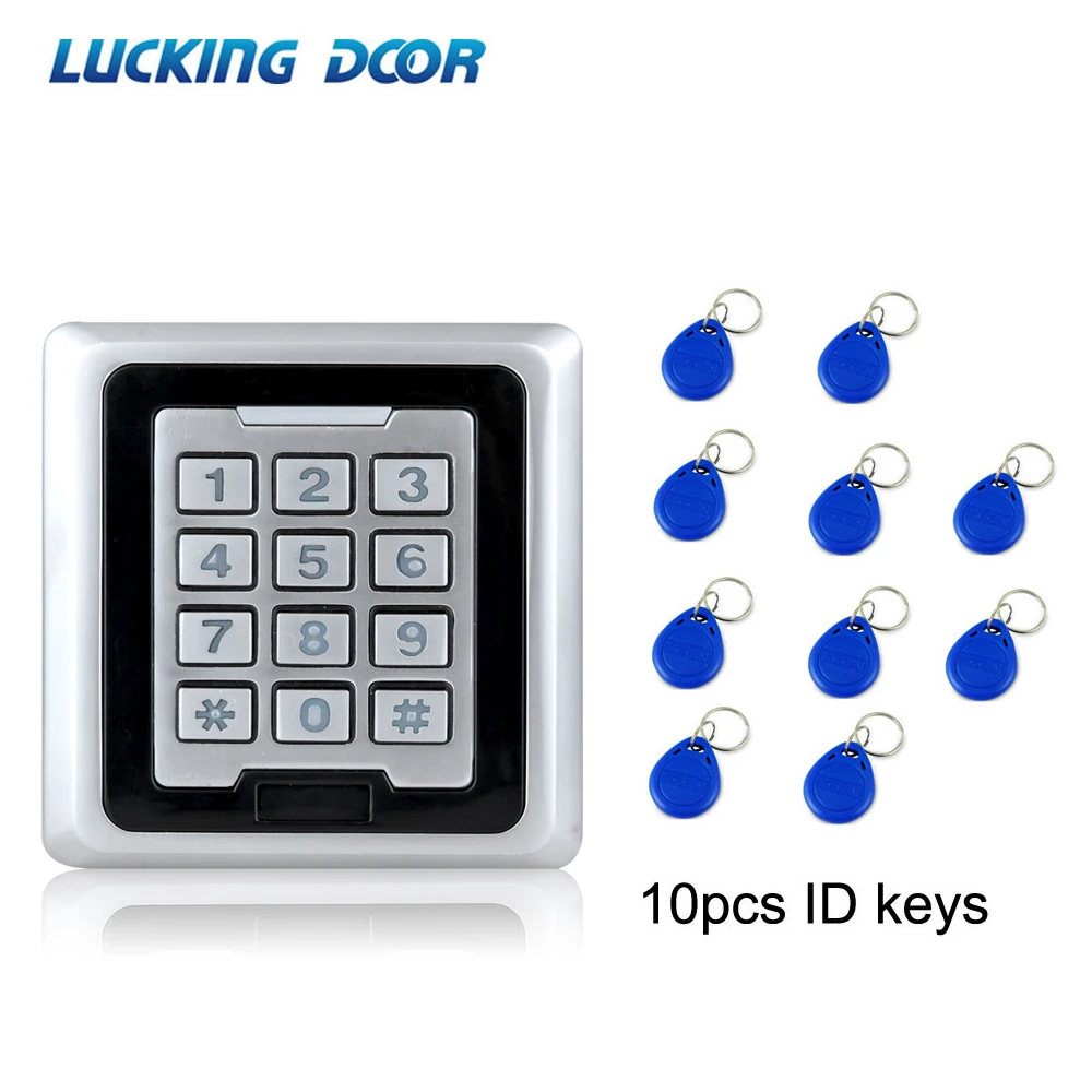 

LUCKING DOOR RFID Access Control System Proximity Card Standalone 8000 Users Door Access Control Waterproof Metal Case