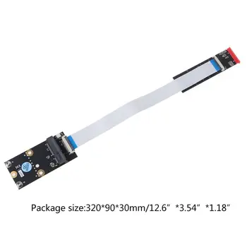 

M.2 Key B/M/B+M to Mini PCI-E Adapter with FFC Cable for WiFi Combo Card
