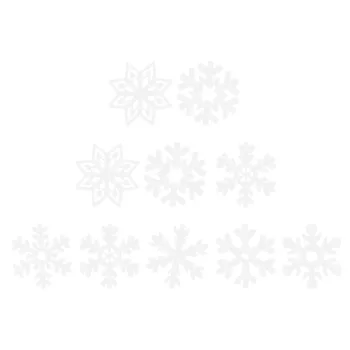 

100pcs Snowflake Creative Xmas Crafts Wood Craft Ornaments for Shop Home