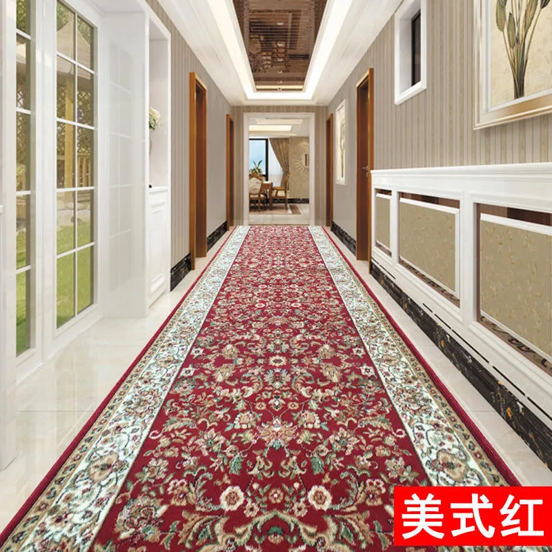 Длинный свадебный ковер в пасторальном стиле с объемным цветком, вечерние, банкетные украшения, ковер для дорожек, красного цвета, ковер для прихожей